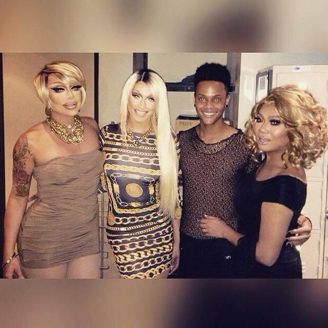 From Left to Right: Raven, Tatianna, Tyra Sanchez, and Jujubee from Season 2 of Drag Race