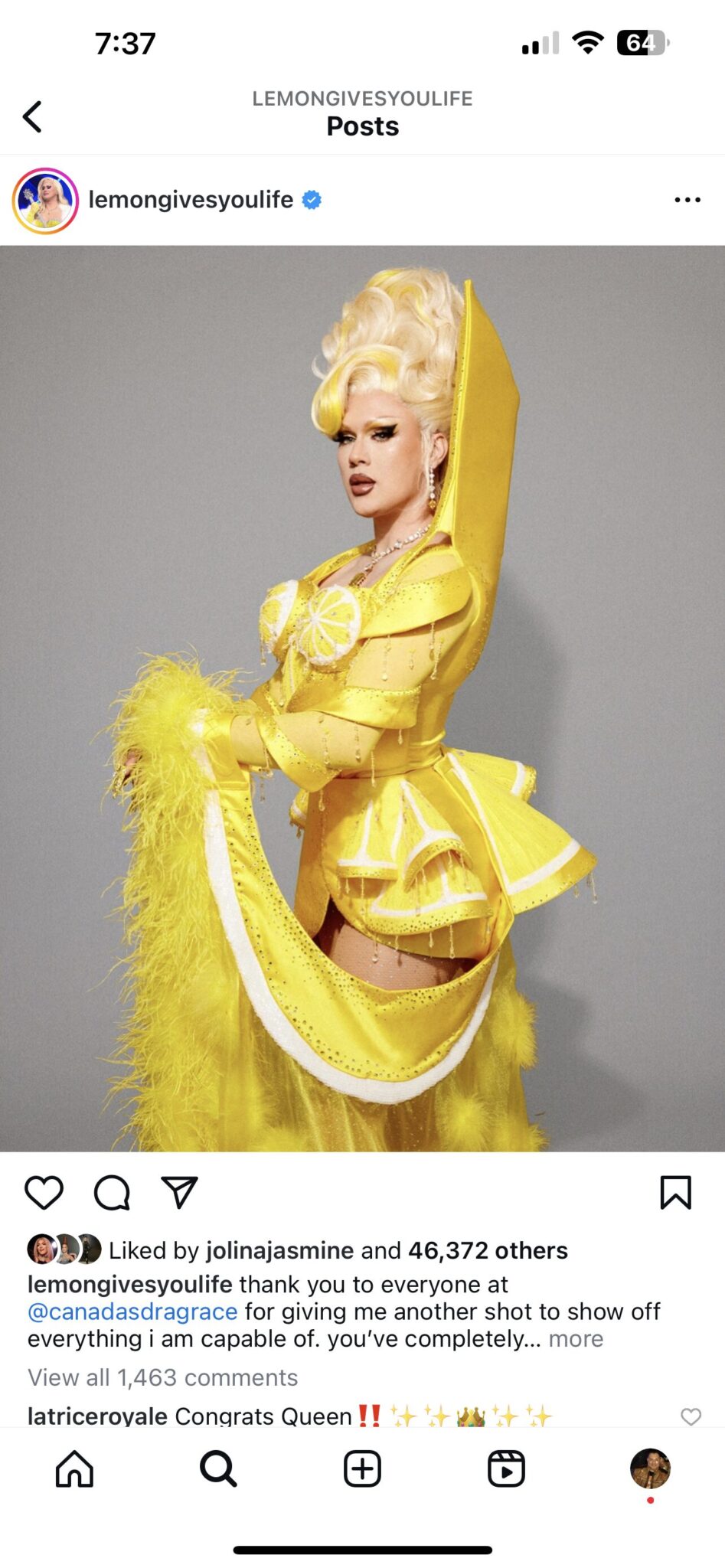 Lemon Chats Her 'Canada vs The World' Win, Her NYC Roots & Her 'Drag Race' Evolution 1 Lemon Chats Her 'Canada vs The World' Win, Her NYC Roots & Her 'Drag Race' Evolution 1